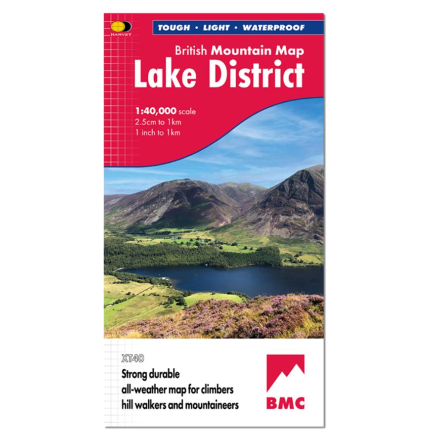 Harvey Lake District British Mountain Map