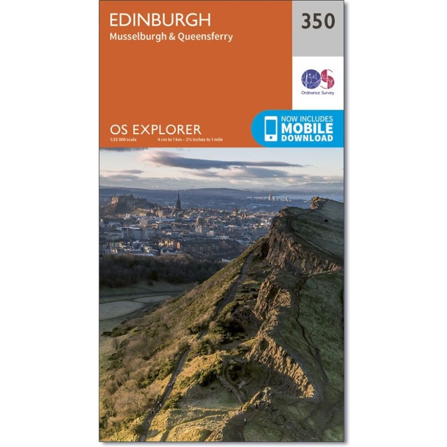 Explorer 350 Map of Edinburgh - Ordnance Survey