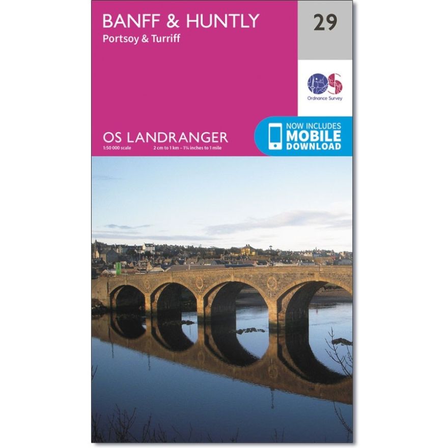 Landranger 29 Map of Banff & Huntly Portsoy & Turriff - Ordnance Survey