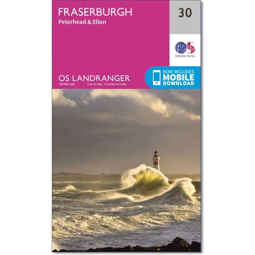 Landranger 30 Map of Fraserburgh Peterhead & Ellon - Ordnance Survey
