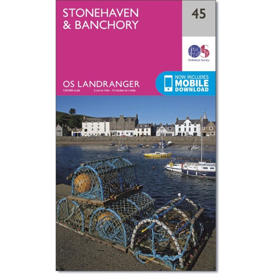 Landranger 45 Map of Stonehaven & Banchory