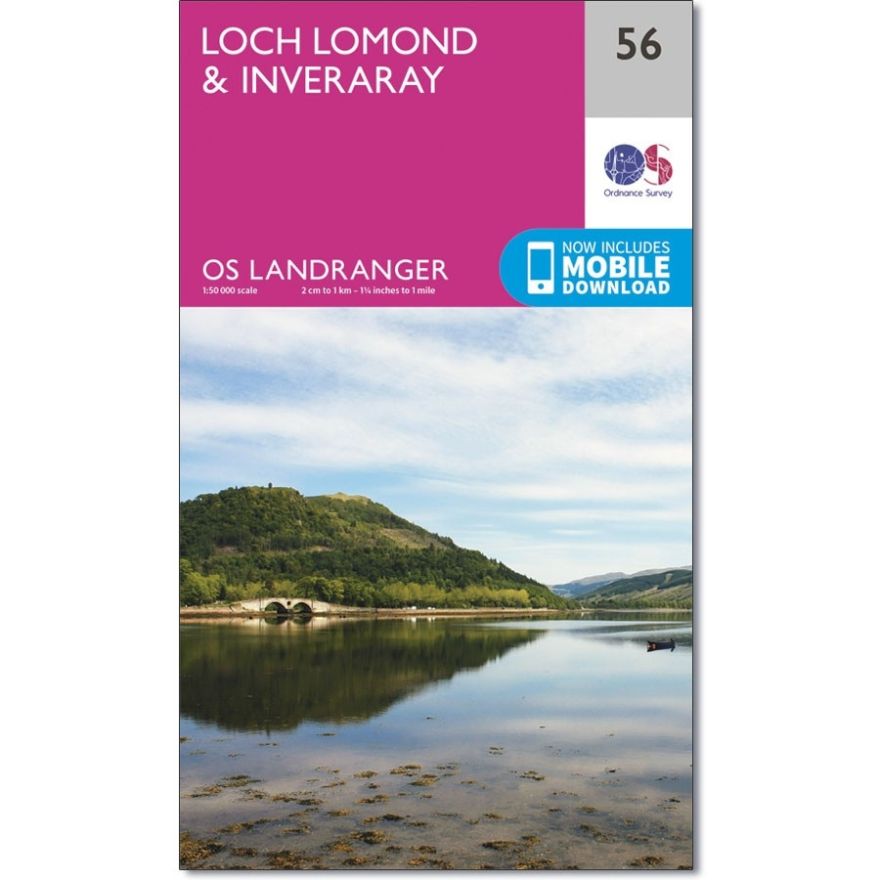 Landranger 56 Map of Loch Lomond & Inveraray