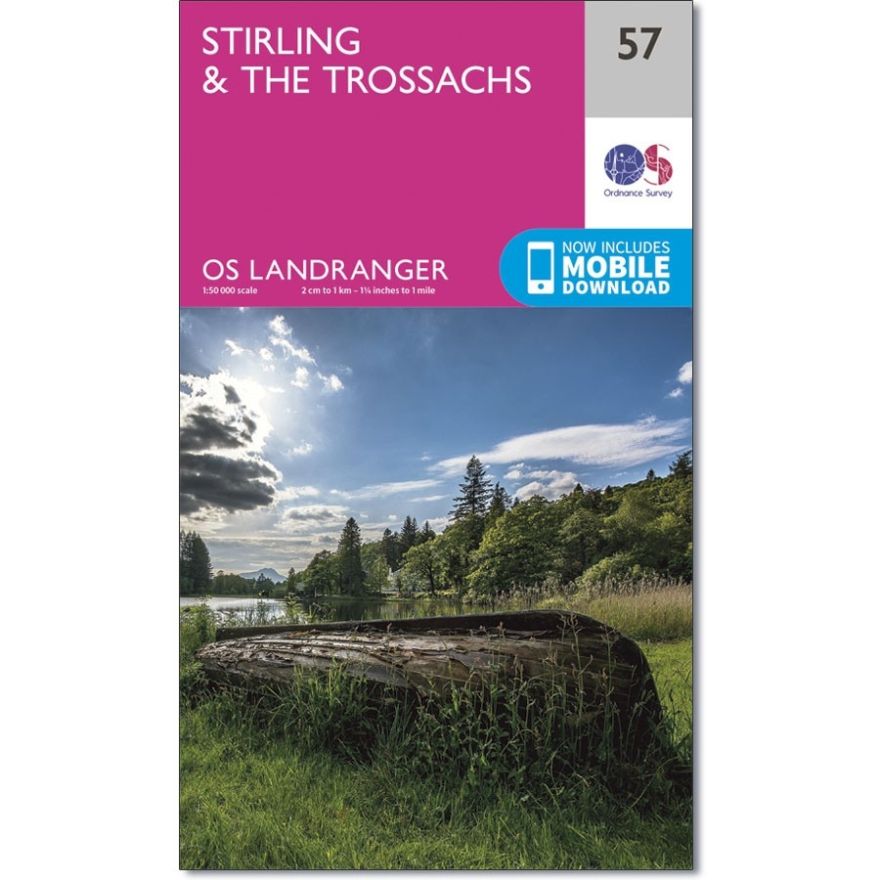 Landranger 57 Map of Stirling & The Trossachs