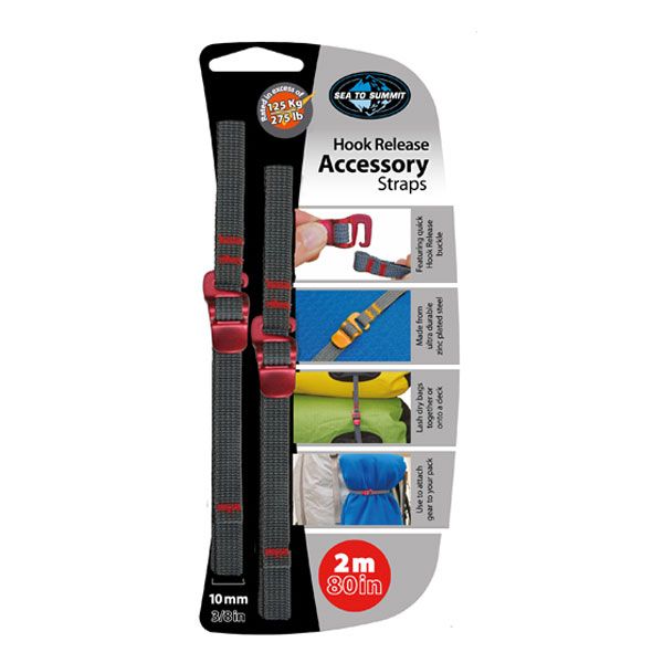 Sea to Summit Tie Down Hook Straps 1Mx10MM